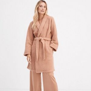 NWT Haven Well Within Sherpa Robe In Clay, Sz Medium